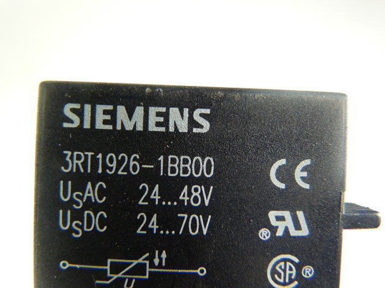 Siemens 3RT1926-1BB00 Varistor S0-S3 24-48VAC 24-70VDC USED