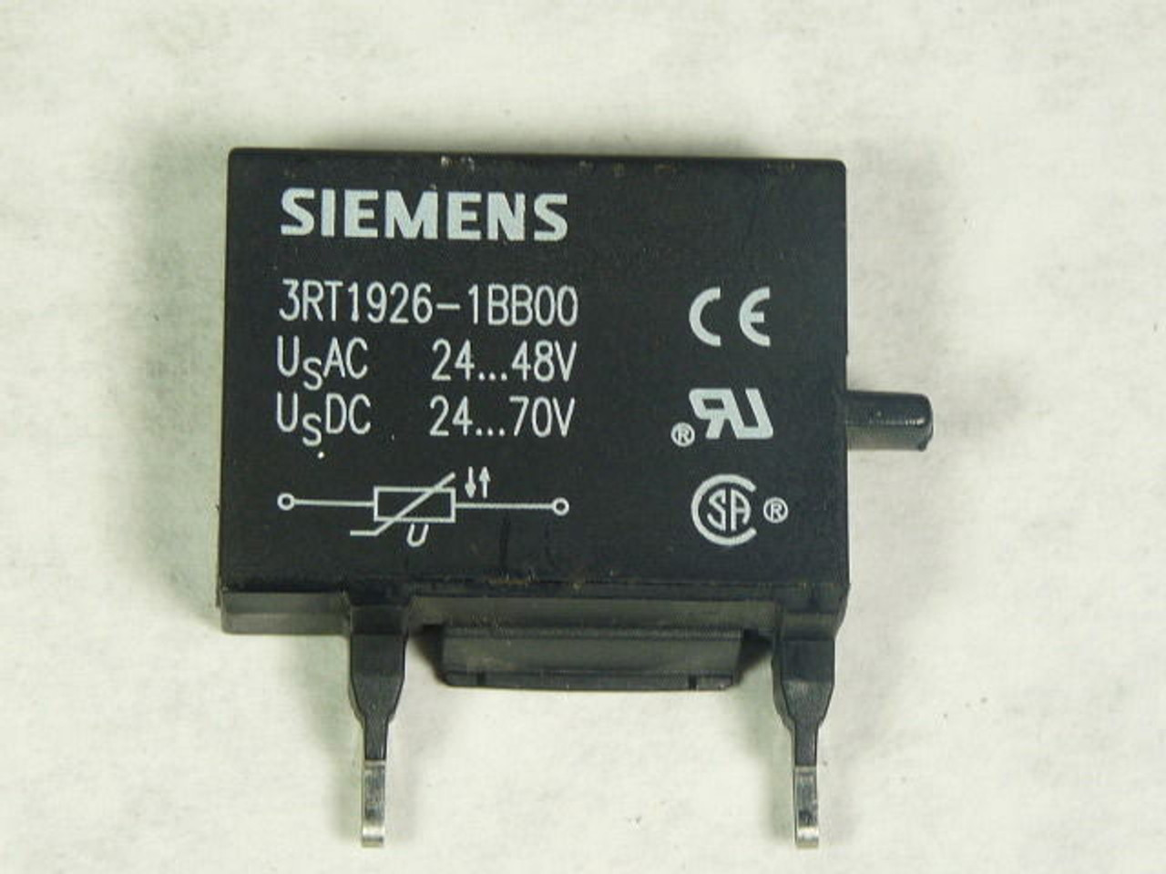 Siemens 3RT1926-1BB00 Varistor S0-S3 24-48VAC 24-70VDC USED