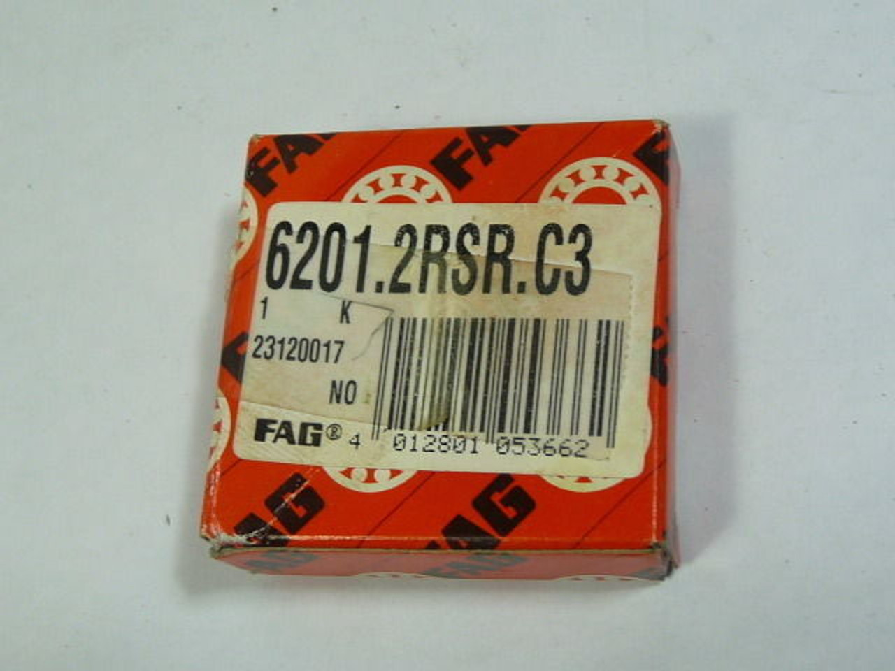 Fag 6201-2RSR-C3 Bearing 12x32x10mm Sealed ! NEW !