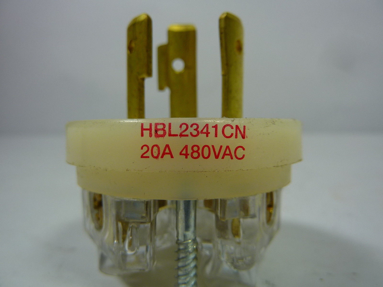 Hubbell HBL2341CN Twist-Lock Plug 20A 480VAC USED