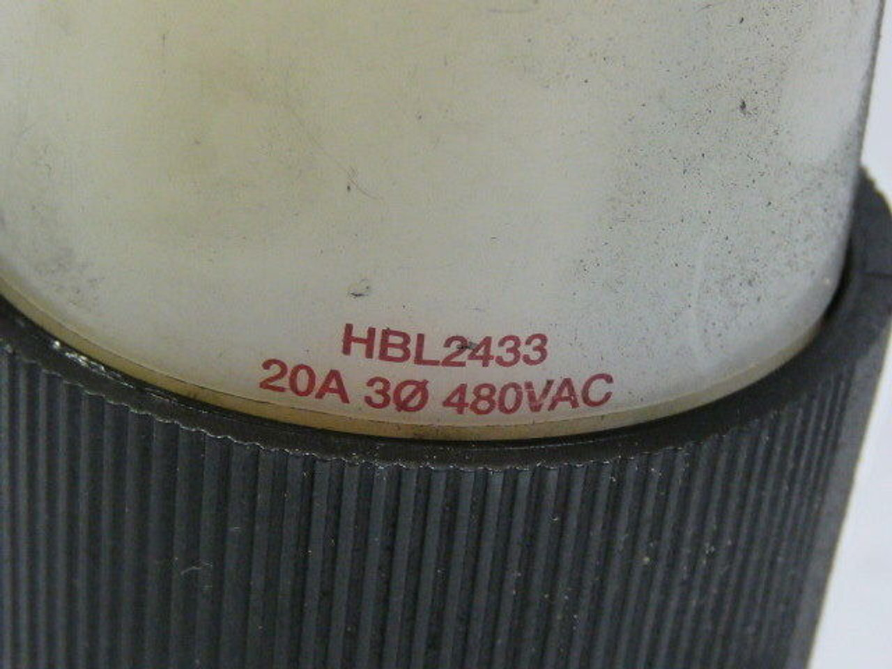 Hubbell HBL2433 Power Entry Connector 20A 480VAC 4W 3P  USED