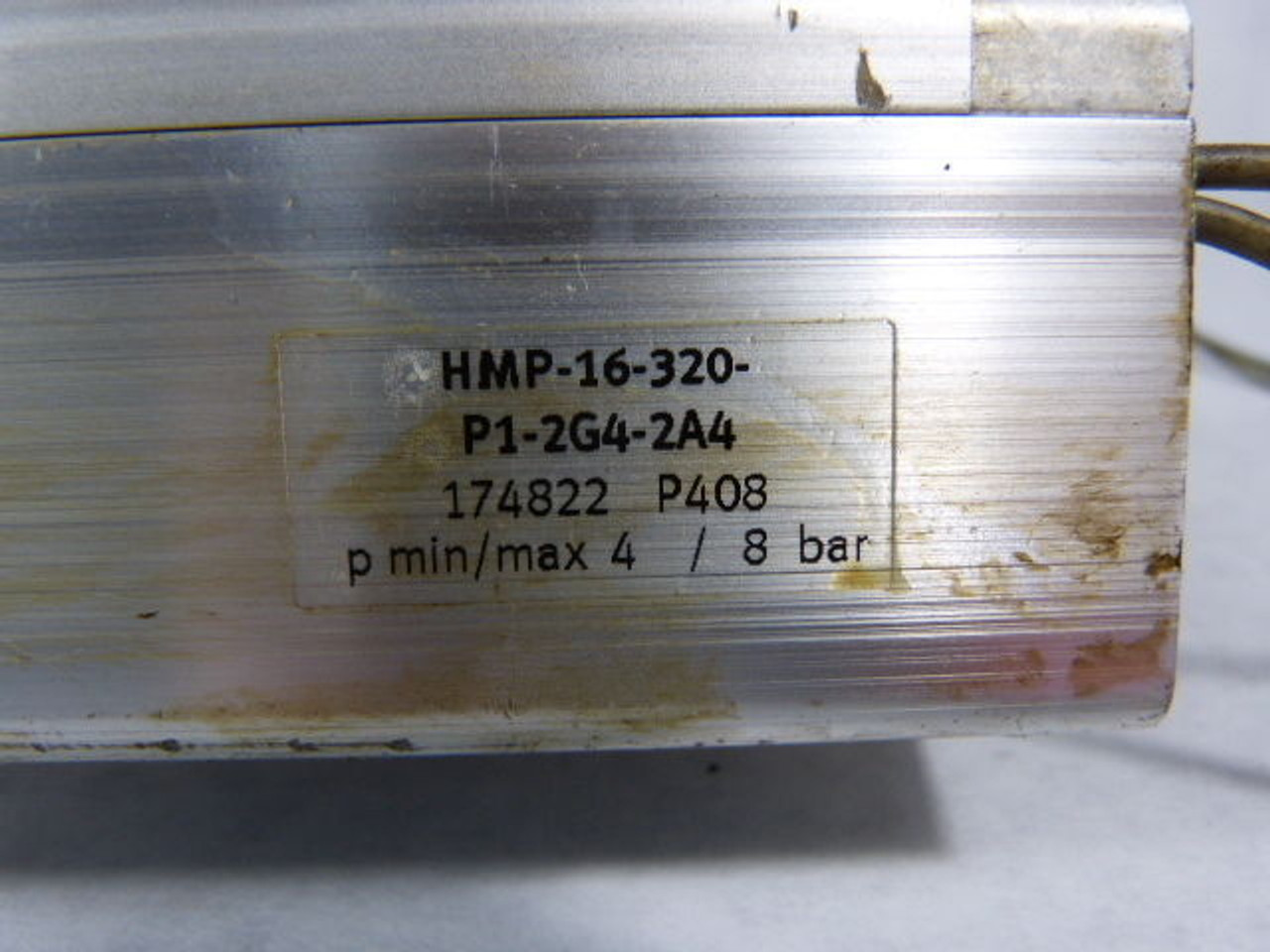 Festo HMP-16-320-PI-2G4-2A4 Pneumatic Actuator 16mm Bore 320mm Stroke USED