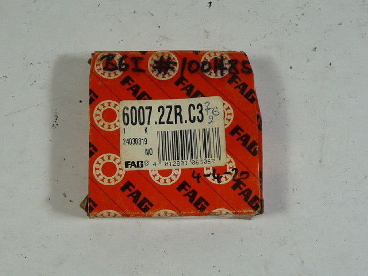 FAG Bearing 6007-2ZR-C3 Ball Bearing ! NEW !