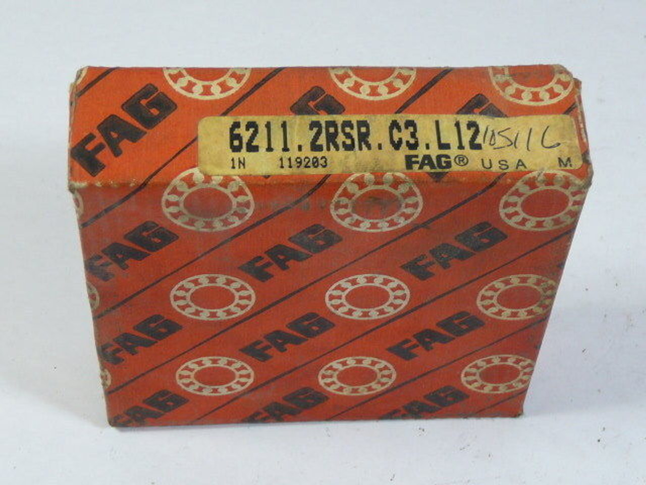 FAG 6211-2RSR-C3 Ball Bearing Deep Groove 1 Row Sealed 55X100X21mm ! NEW !