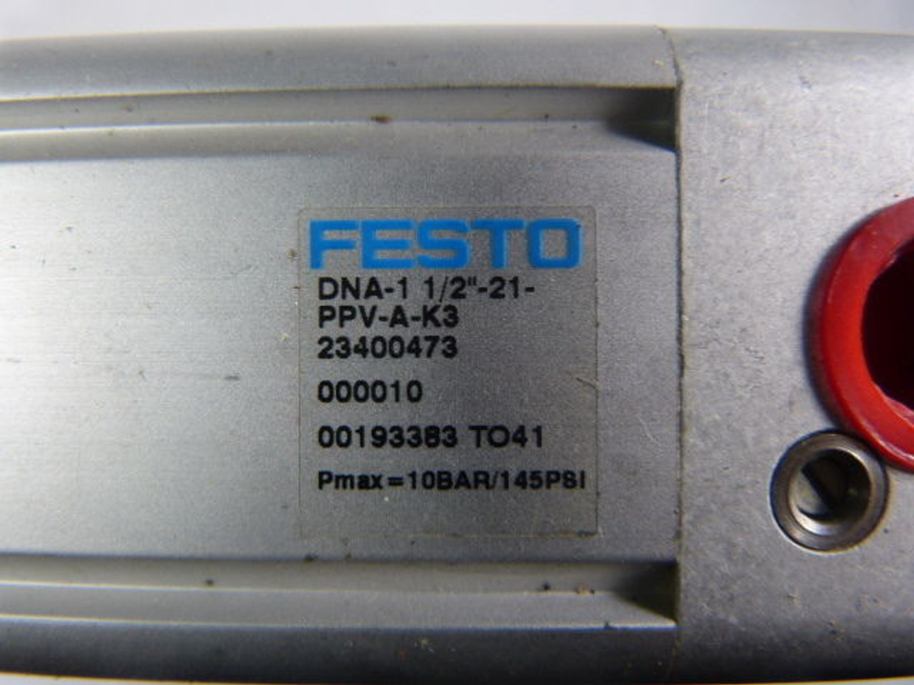 Festo DNA-1-1/2-21-PPV-A-K3 Pneumatic Cylinder 10 Bar 145PSI USED