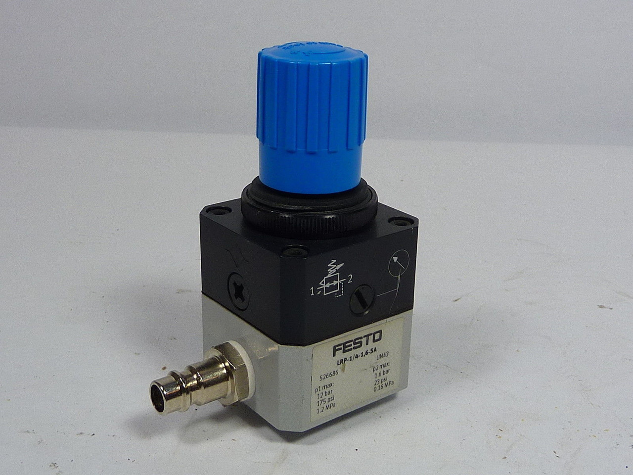 Festo LRP-1/4-1 6-SA Precision Regulator USED