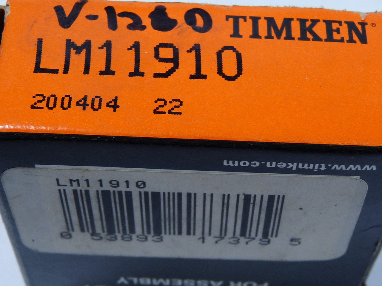 Timken LM11910 Tapered Roller Bearing Cup ! NEW !