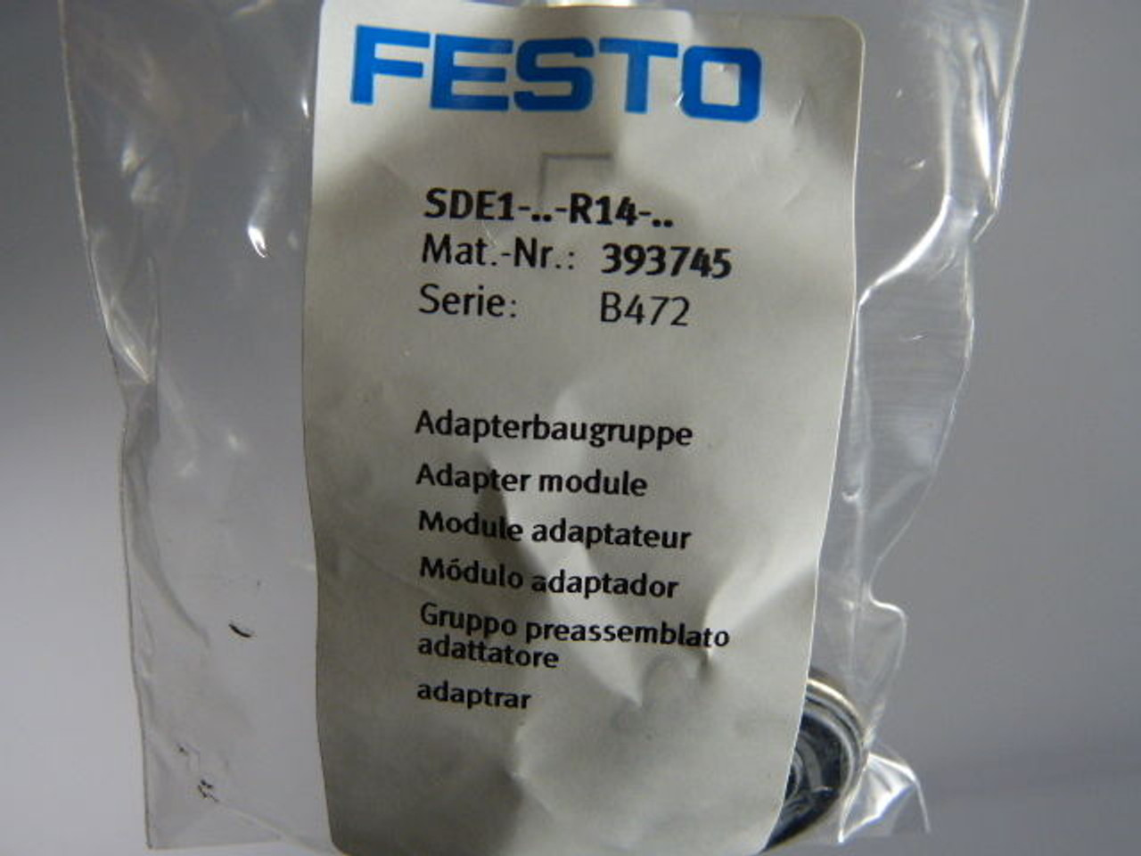 Festo 393745 SDE1 Adapter Module ! NEW !