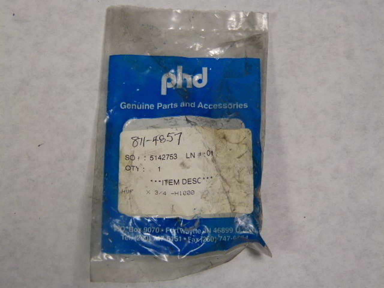 Phd 5142753 Pneumatic Repair Accessory HVF3/4-H1000 ! NEW !