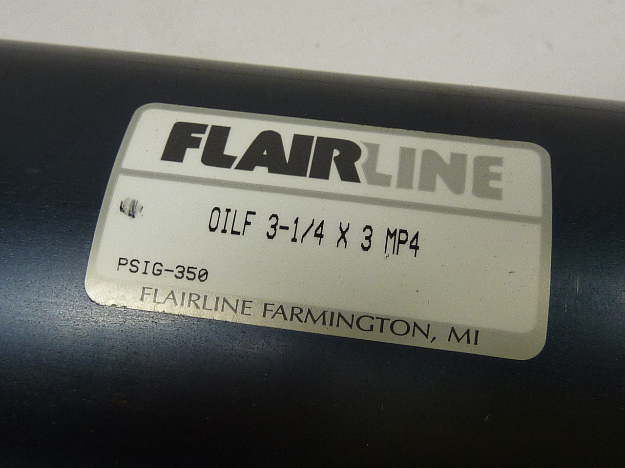 Flairline OILF-3-1/4x3-MP4 Pneumatic Cylinder 350psi USED