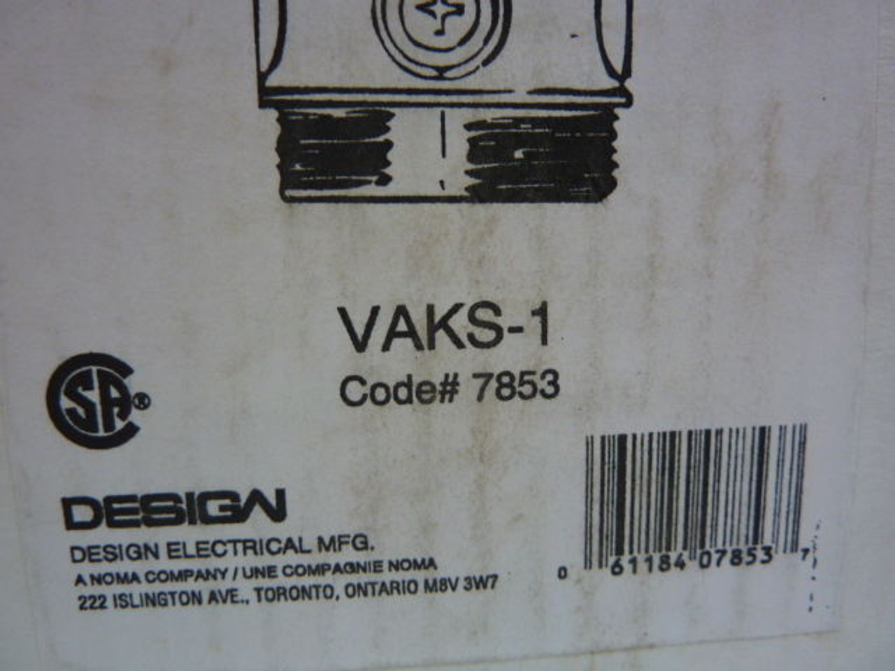 Rab VAKS-1 Vapor Proof Fixture ! NEW !