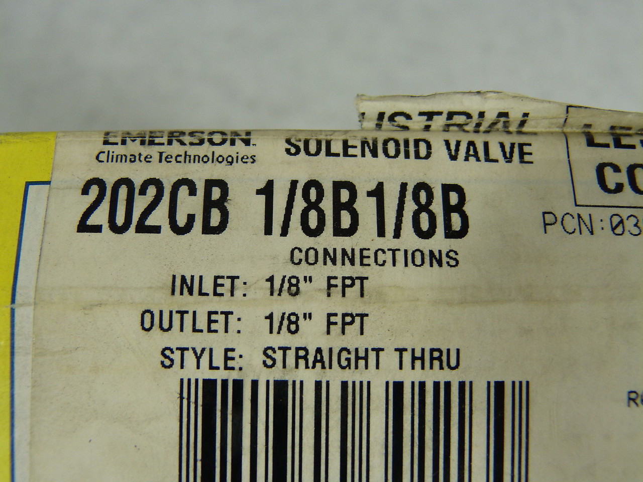Emerson 202CB1/8B1/8B Solenoid Valve 24V 1/8 Inch ! NEW !