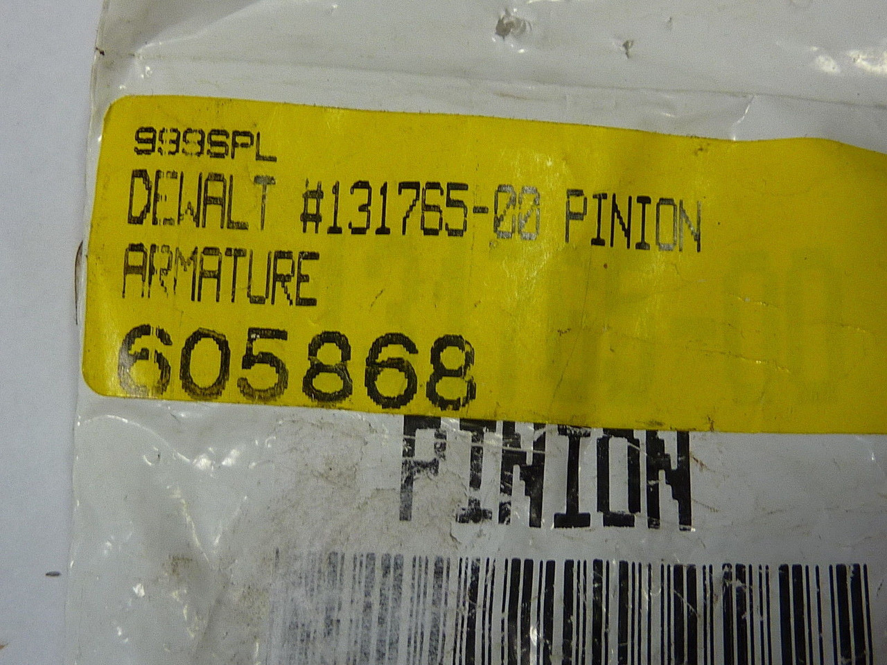 Dewalt 131765-00 Pinion for Armature ! NEW !