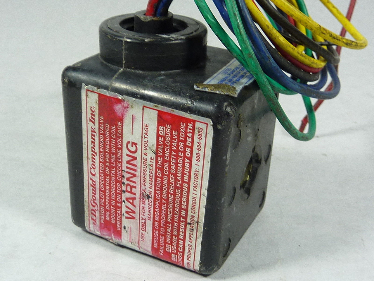 J.D. Gould Solenoid Valve 120V 50/60HZ USED