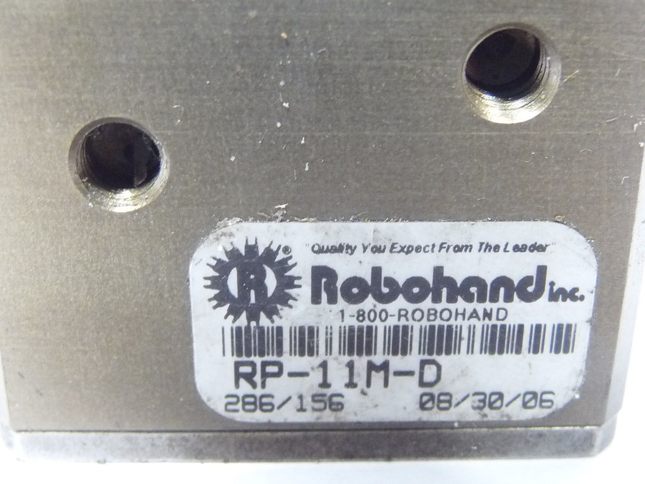 Robohand RP-11M-D Pneumatic Parallel Gripper Double Wedge USED