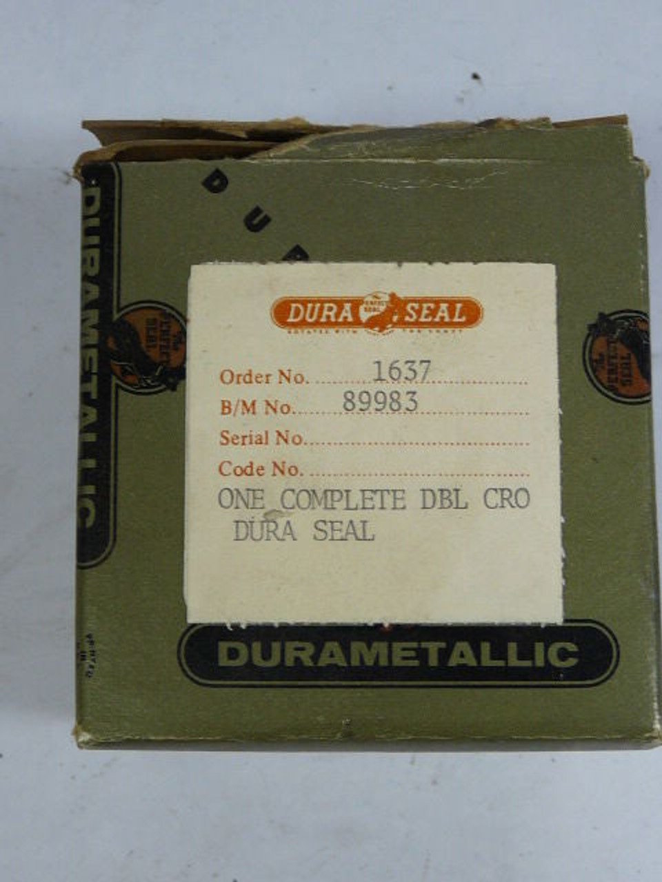 Dura Seal 89983 Seal Kit ! NEW !