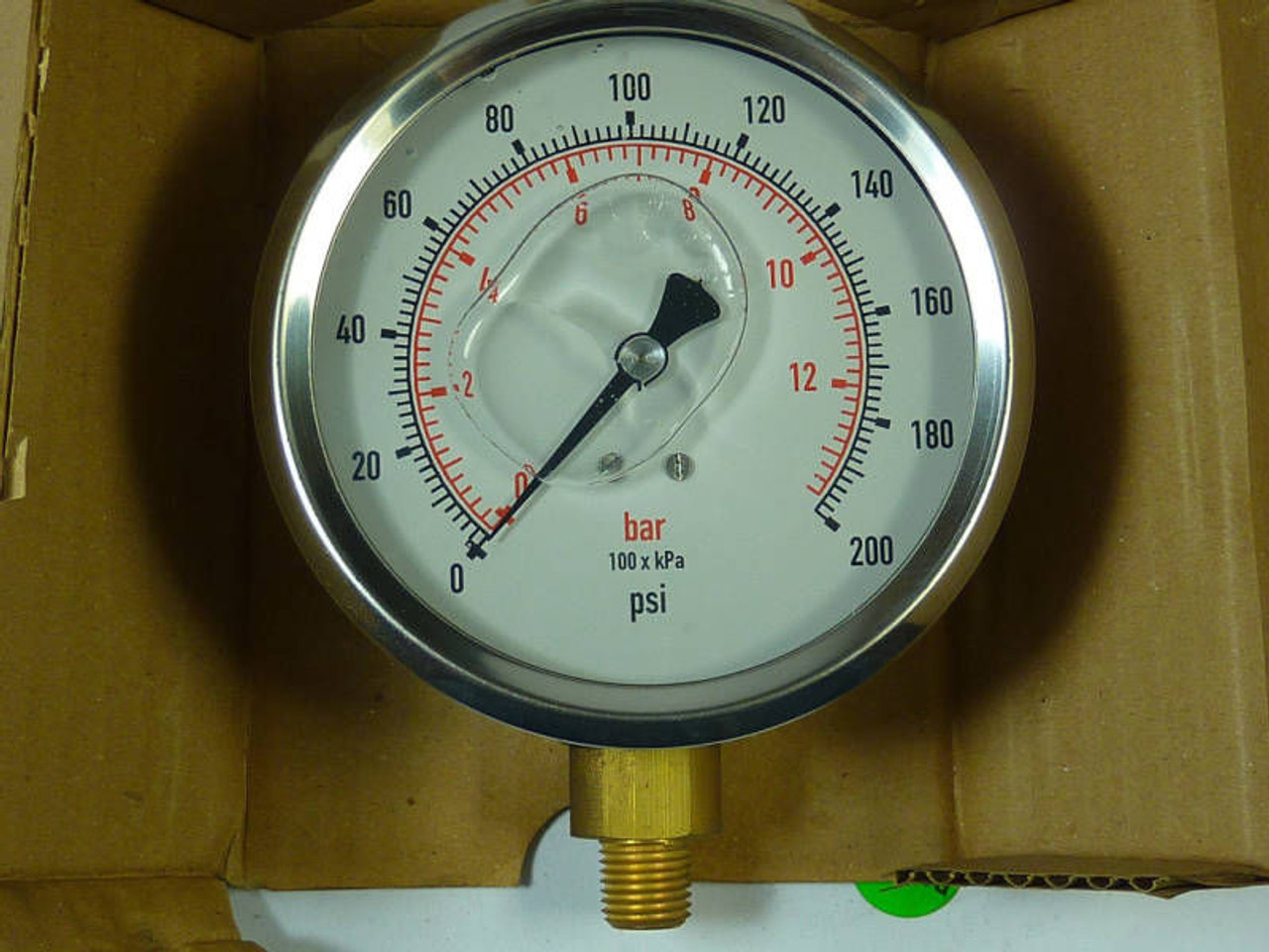 Pressure Gauge Panel Meter 200psi 4x1/4 MPG-2P-200-A !