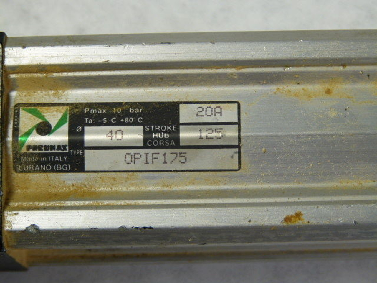 Pneumax OP1F175 Pneumatic Cylinder USED