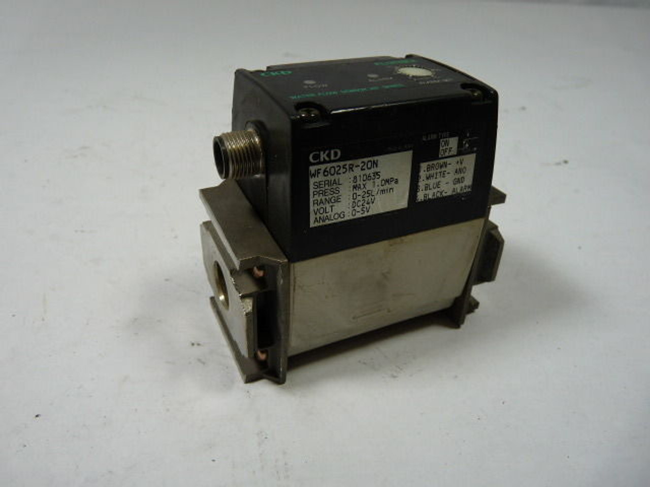 CKD WF6025R-20N Flow Sensor 24VDC 1MPa USED