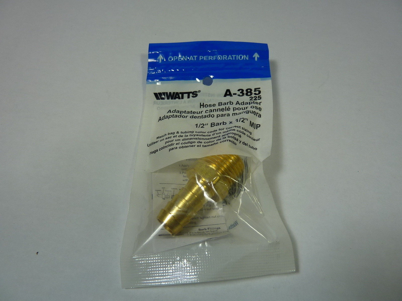 Watts A-385 Brass Hose Adapter ! NEW !