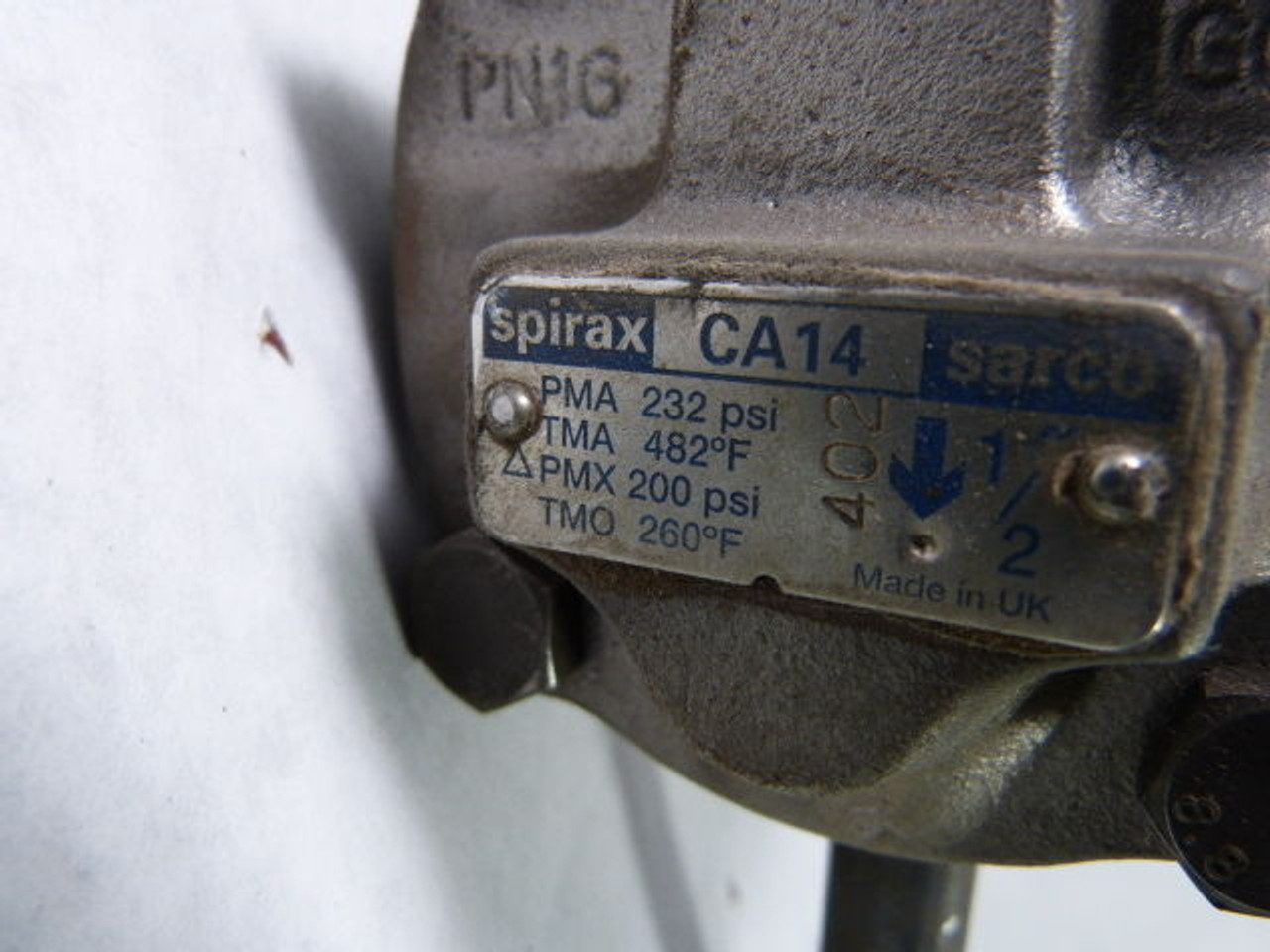Spirax Sarco CA14 SG Iron Air & Gas Trap USED
