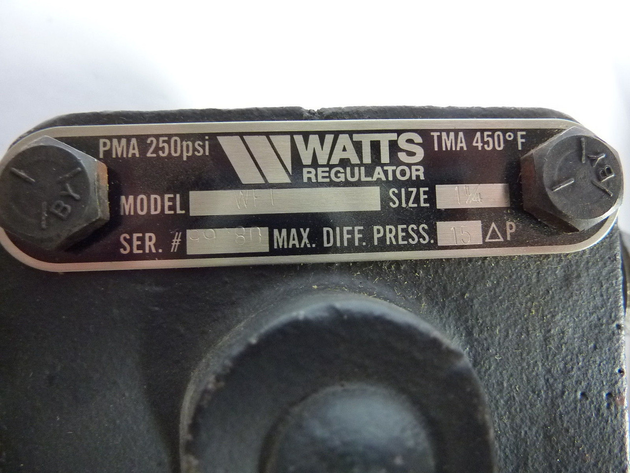 Watts 1-1/4" Pressure Regulator USED