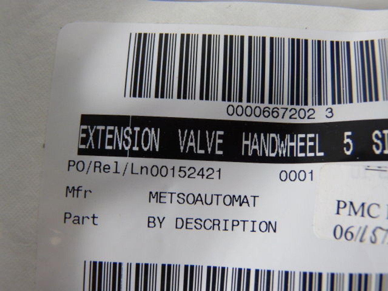 Metso Handwheel Extension Valve Size 5 ! NEW !