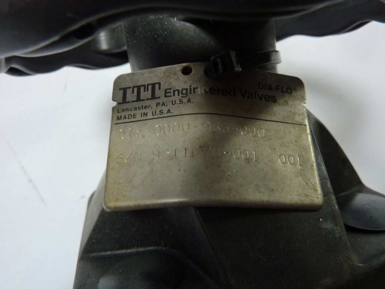 ITT 015-0000-963-000 S/N 9211078-001 Valve 1-1/2 Inch USED