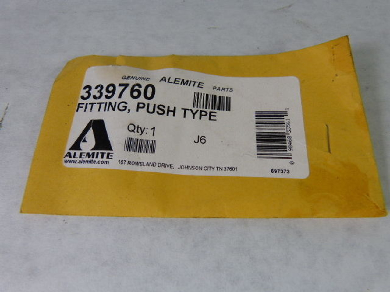 Alemite 339760 Push Type Fitting ! NEW !