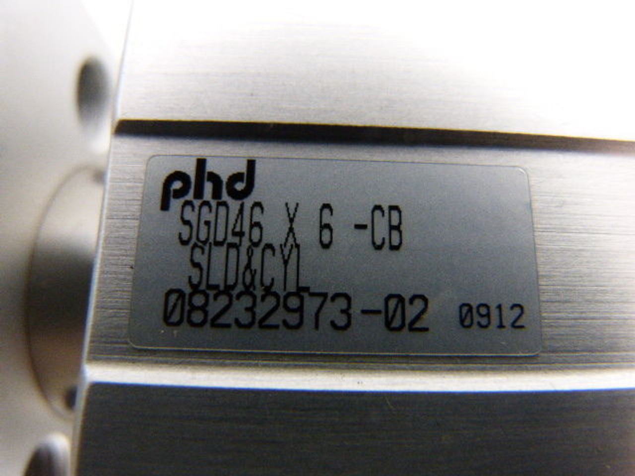 Phd SGD46X6-CB Pneumatic Slide Cylinder 6" Stroke USED