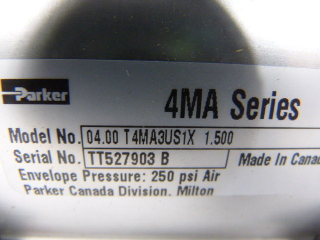 Parker 0.400-J4MA3US19A-2.00 0.400-T4MA3US1X-1.500 Air Cylinder Assembly ! NEW!