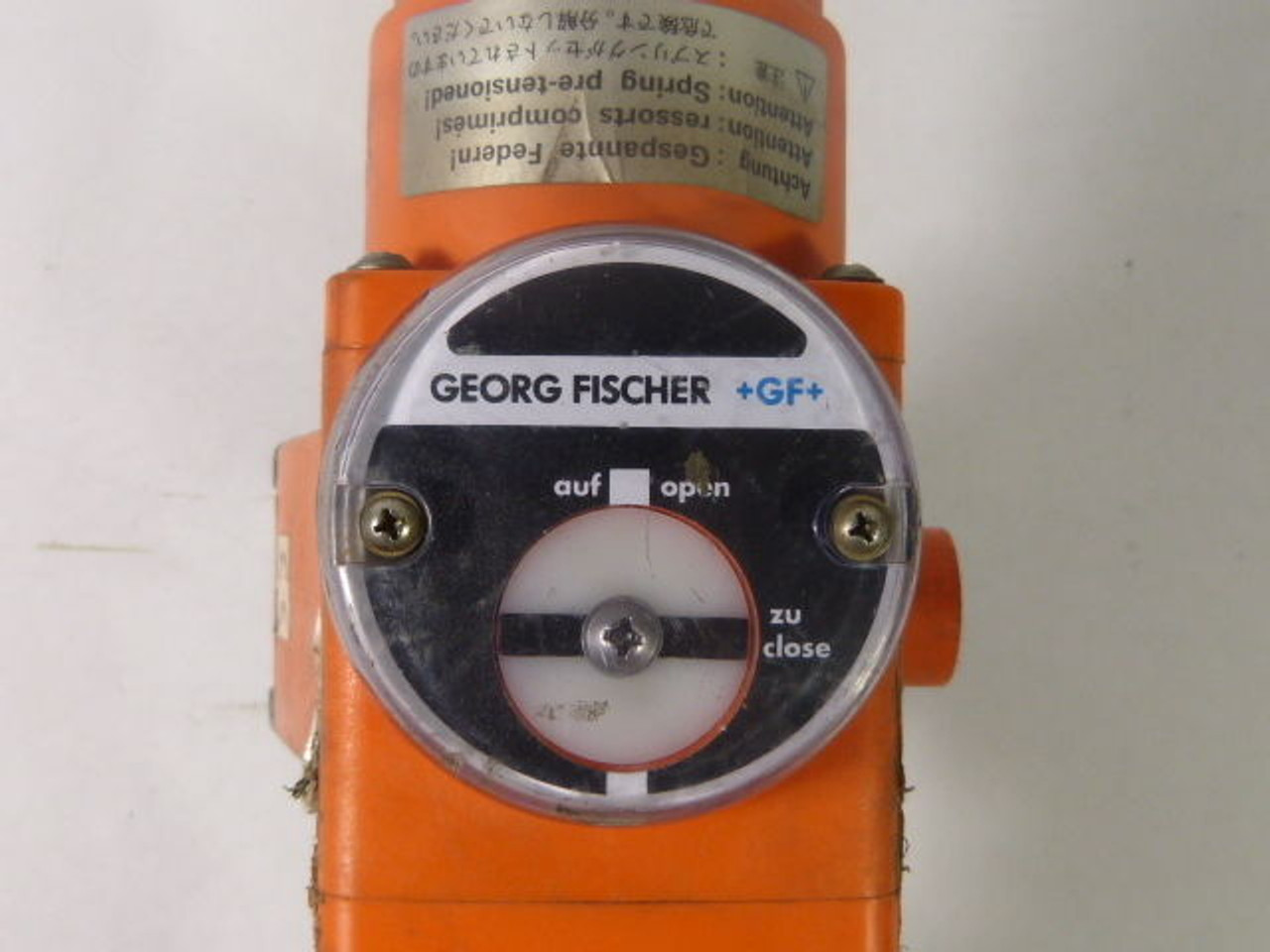 Georg Fischer 198.150.780 Pneumatic Valve Actuator USED