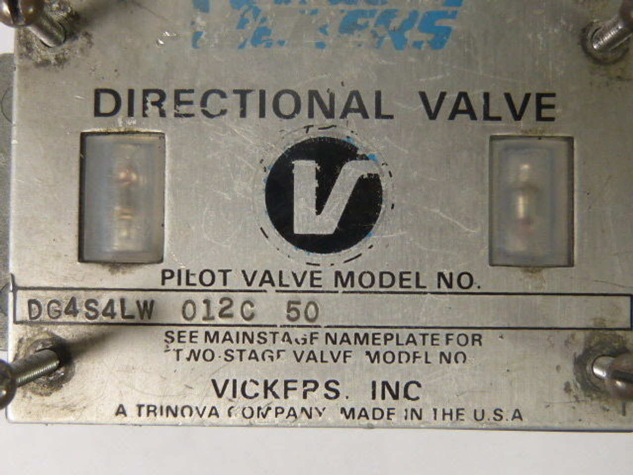 Vickers DG4S4LW-012C-50 Directional Pilot Valve USED