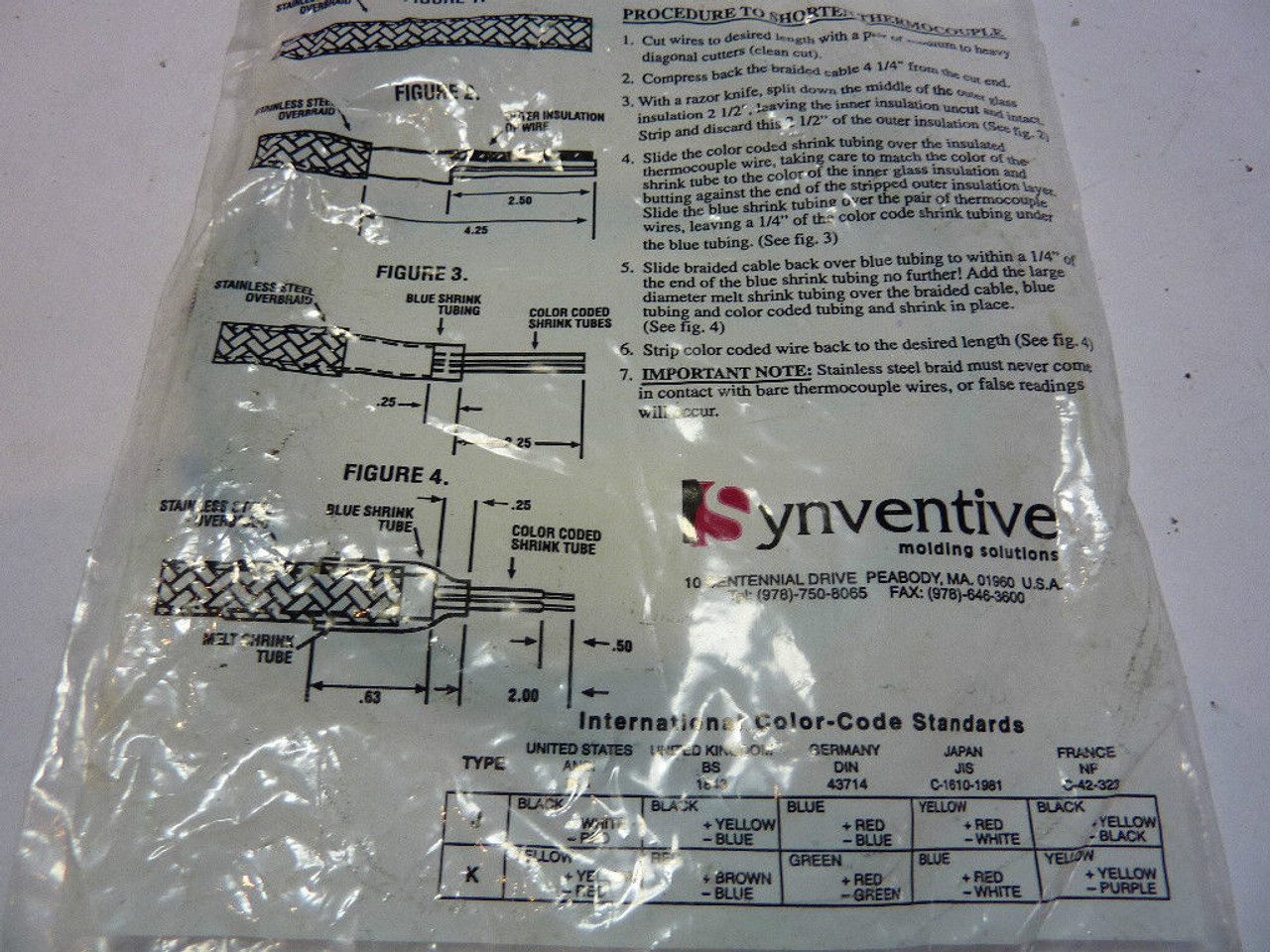 Synventive 83-10-048 Thermocouple Hot Runner ! NEW !