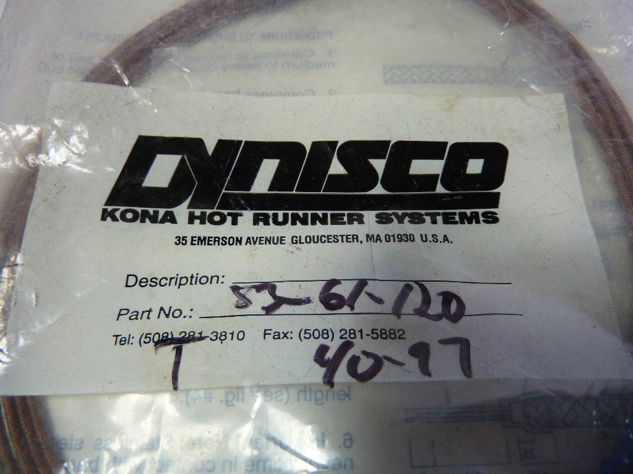 Dynisco 83-61-120 Thermocouple Hot Runner ! NEW !