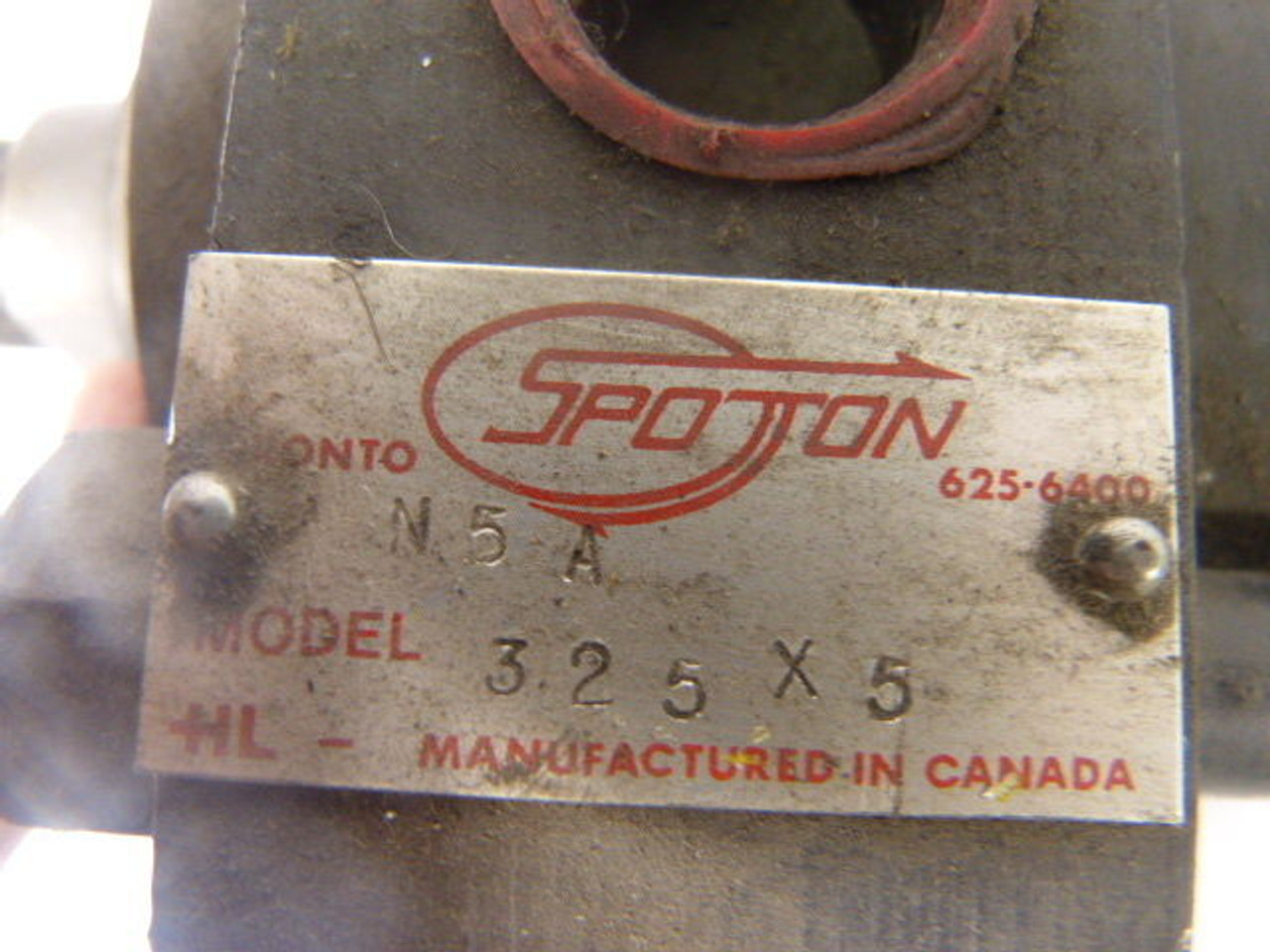 Spotton 325X5 Heavy Duty Cylinder 3-1/4" Bore 5" Stroke USED