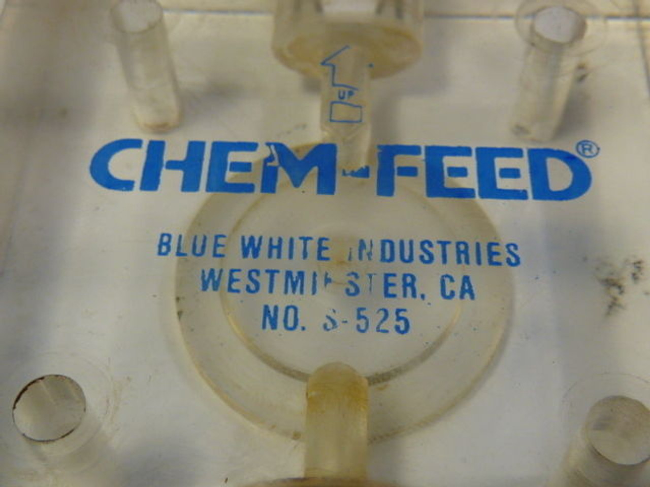 Blue White S-525 Chem Feed Hydraulic Pump Cap USED