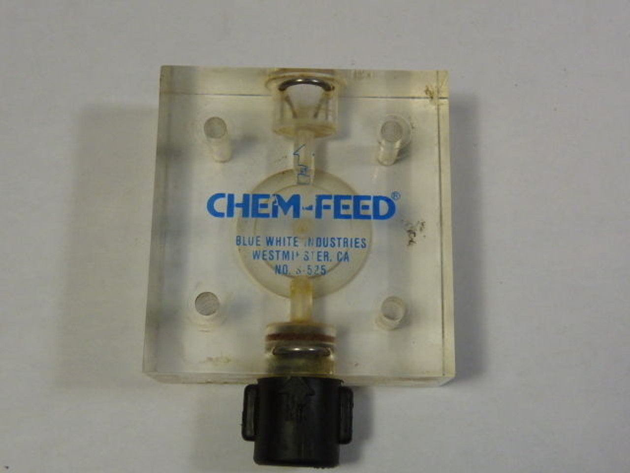 Blue White S-525 Chem Feed Hydraulic Pump Cap USED