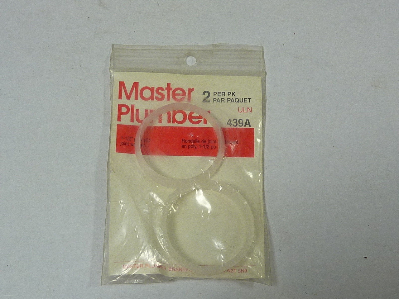 Master Plumber ULN 439A Poly Slip Joint Washer 1-1/2  ! NEW !