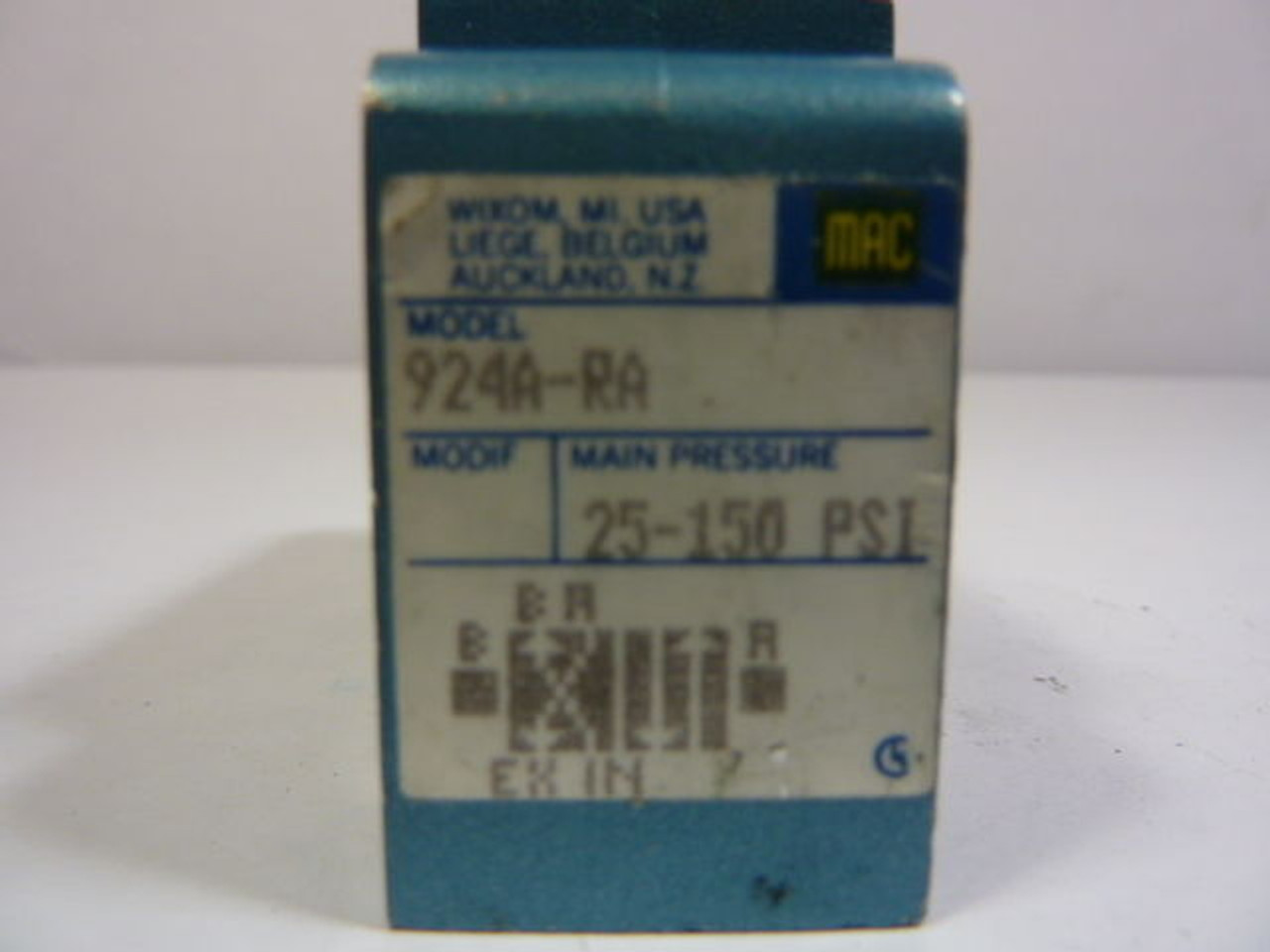 Mac 924A-RA Valve Block 25-150psi USED