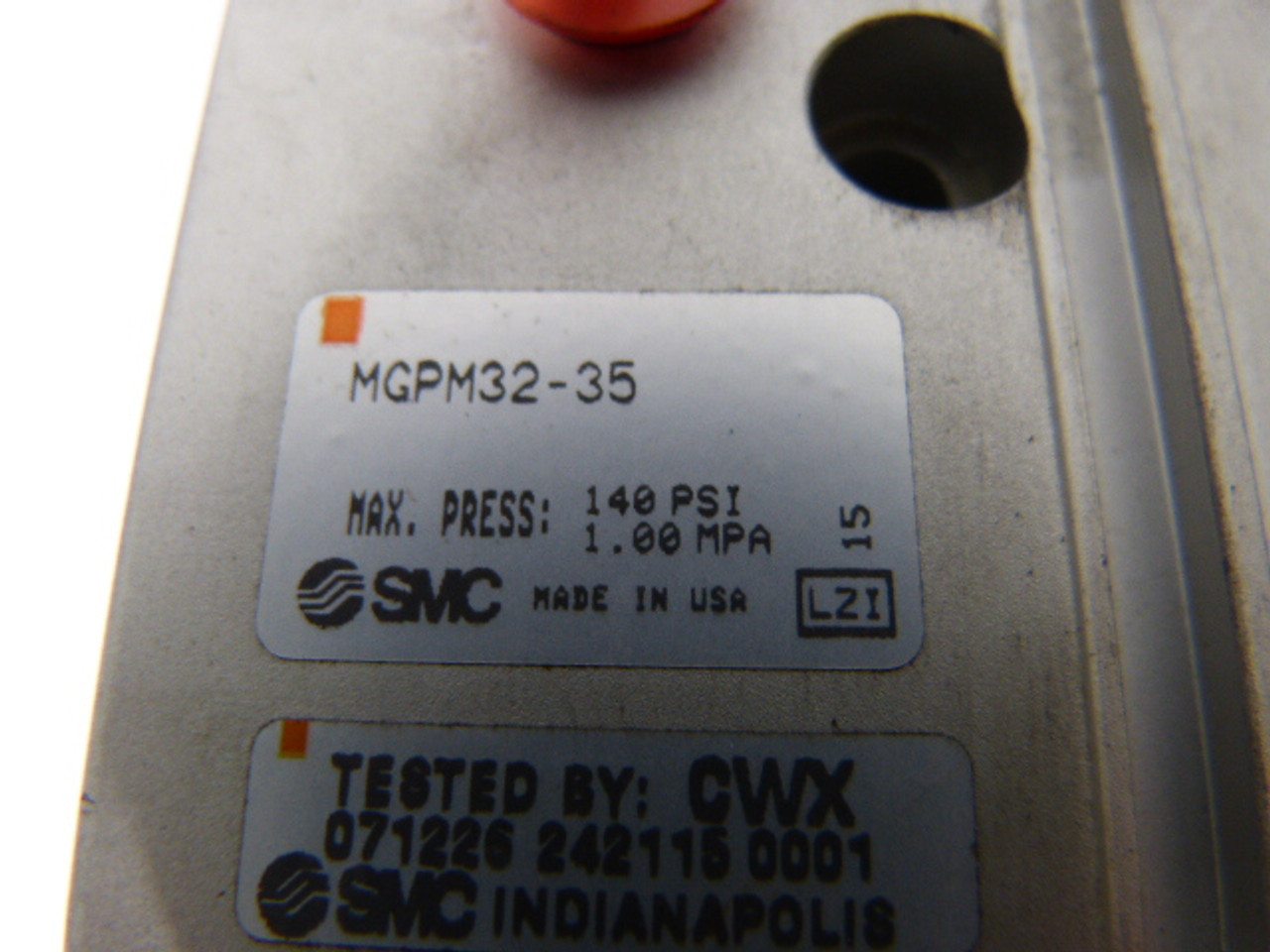 SMC MGPM32-35 Compact Pneumatic Slide USED