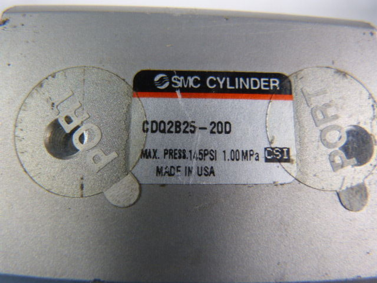 SMC CDQ2B25-20D Pneumatic Compact Cylinder 145 PSI USED