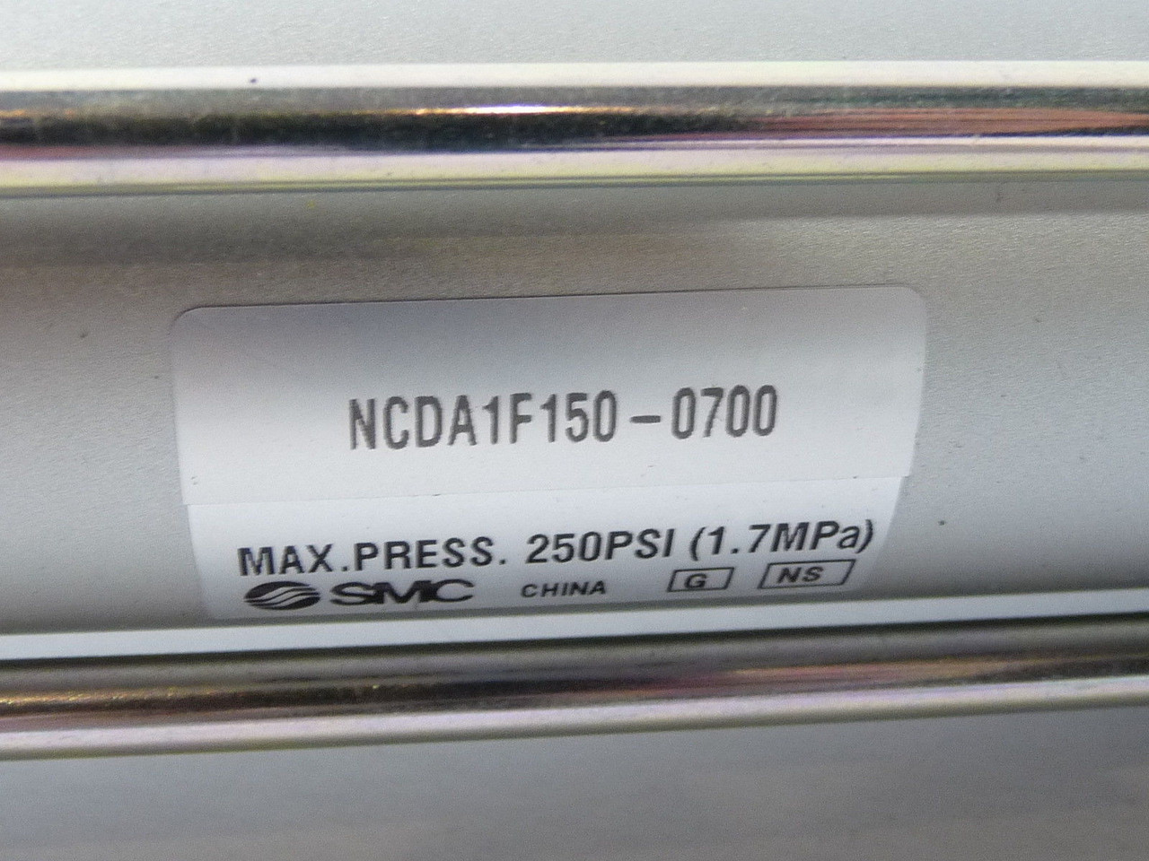 SMC NCDA1F150-0700 Pneumatic Cylinder 250 PSI 1.7 MPa USED