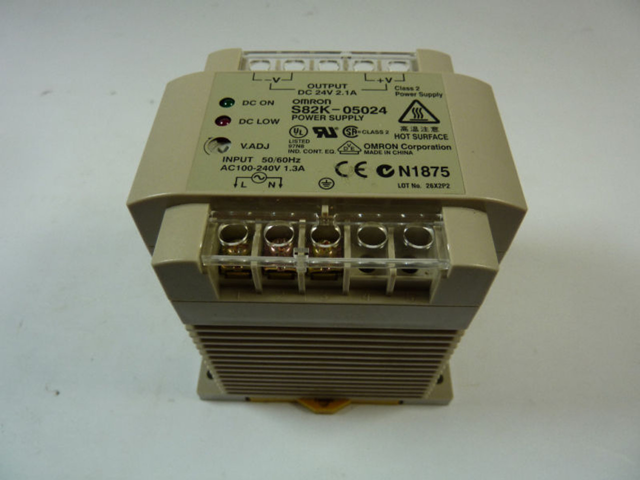 Omron S82K-05024 Power Supply 2.1 Amp 24VDC USED