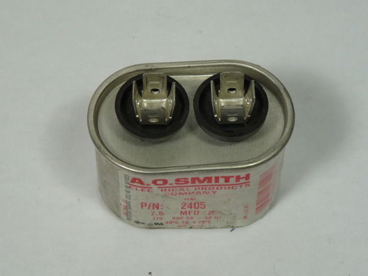 AO Smith 2405 Capacitor 50-60Hz 7.5 MFD USED