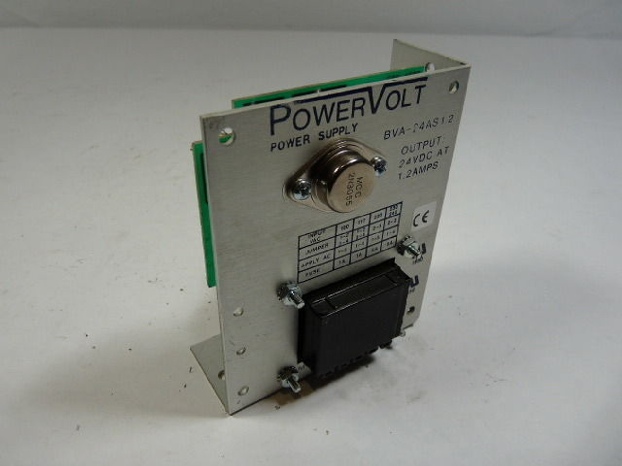 Power Volt BVA-24AS1.2 Power Supply 24VDC 1.2 Amp USED