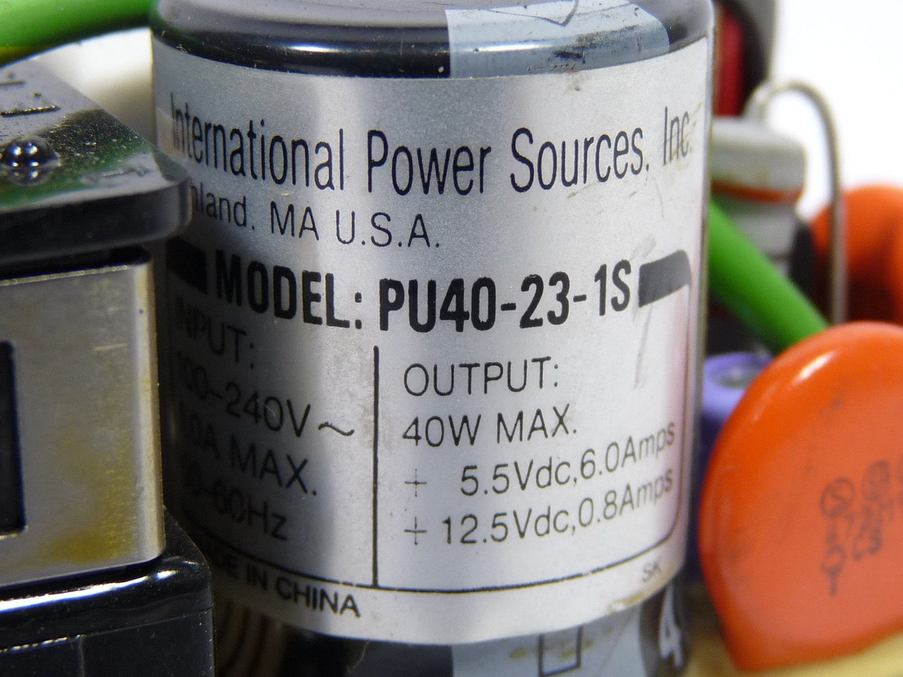 ISPI PU40-23-1S Power Supply 110/240VAC USED
