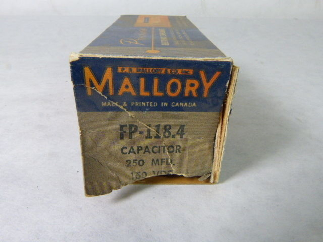 Mallory FP-118.4 Capacitor 250mfd 150VDC ! NEW !