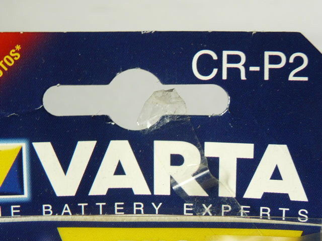 Varta CR-P2 Lithium Photo Battery 1.4Ah 6V USED