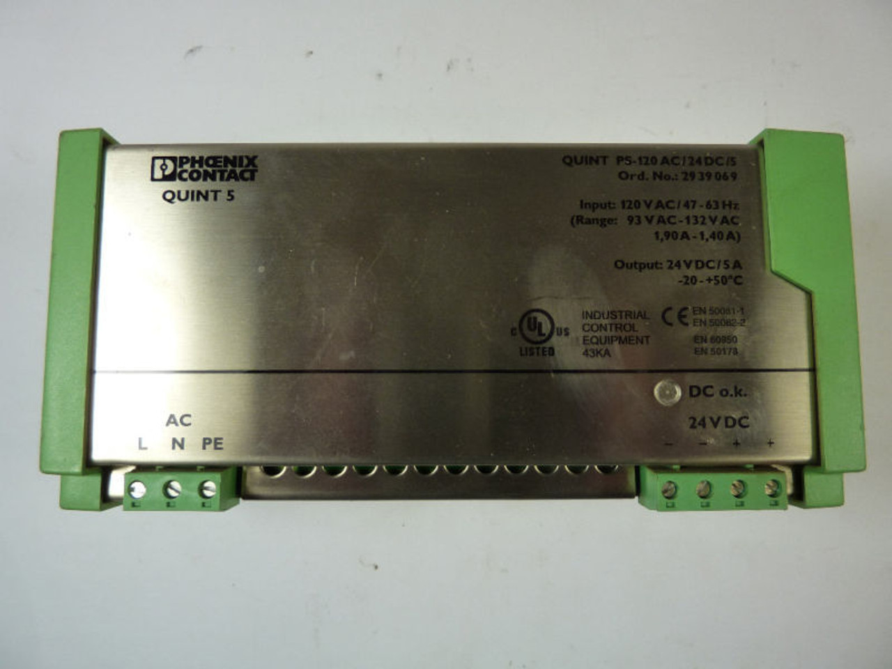 Phoenix Contact PS-120AC/24DC/5 Power Supply USED